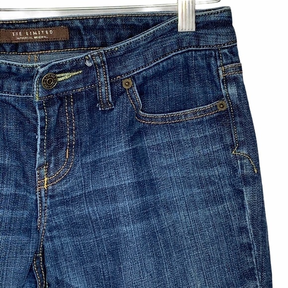 Y2K The Limited Women’s Mid Rise Regular Wash Boot Leg Stretch Blue Jeans Size 6 - Picture 4 of 11